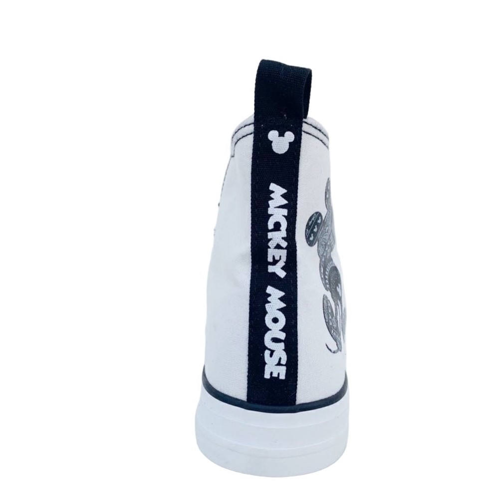 Disney Mickey Mouse White High-Top Sneakers Women’s 8 & 9 - Picture 8 of 12